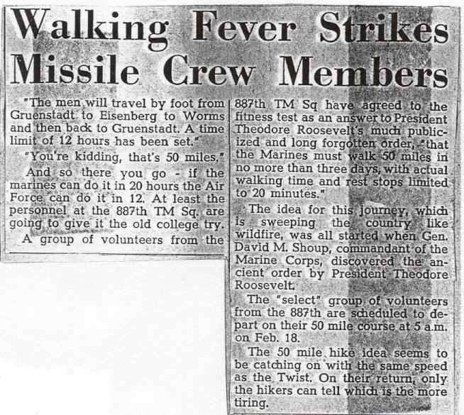 Walking Fever Strikes Missile Crew Members